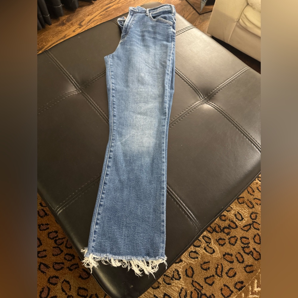 MOTHER Hustler Ankle Fray Jeans